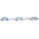 5.10 Carat Genuine Blue Topaz .925 Sterling Silver Bracelet-8