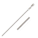 14k White Gold Milano Chain 1.1mm-1