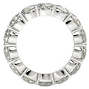 Round Cut Lab Grown Diamond Eternity Ring in 14k White Gold (6 cttw FG/VS2)-3