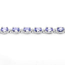 6.00 Carat Genuine Tanzanite .925 Sterling Silver Bracelet-7