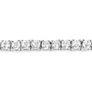 4.96 Carat Genuine White Topaz .925 Sterling Silver Bracelet-7
