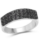 0.35 Carat Genuine Black Diamond .925 Sterling Silver Ring-1