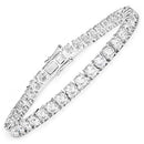 10.00 Carat Lab Grown Diamond 14K White Gold Bracelet-1