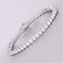 10.00 Carat Lab Grown Diamond 14K White Gold Bracelet-2