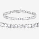 10.00 Carat Lab Grown Diamond 14K White Gold Bracelet-4