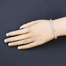 10.00 Carat Lab Grown Diamond 14K White Gold Bracelet-7