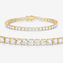 10.00 Carat Lab Grown Diamond 14K Yellow Gold Bracelet-4