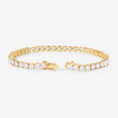 10.00 Carat Lab Grown Diamond 14K Yellow Gold Bracelet-5