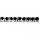 2.19 Carat Genuine Black Diamond .925 Sterling Silver Bracelet-5