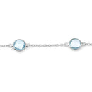 5.00 Carat Genuine Blue Topaz .925 Sterling Silver Bracelet-3