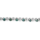 14K White Gold Round-Cut Blue Diamonds Bracelet (3.00 cttw, Blue Color, Clarity)-3