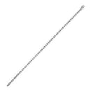 14k White Gold French Cable Link Chain (2.50 mm)-1