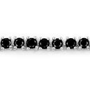 3.15 Carat Genuine Black Diamond .925 Sterling Silver Bracelet-5