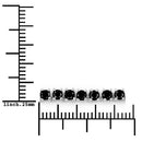 3.15 Carat Genuine Black Diamond .925 Sterling Silver Bracelet-6