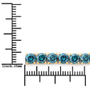 13.07 Carat Genuine Blue Diamond 14K Yellow Gold Bracelet-3