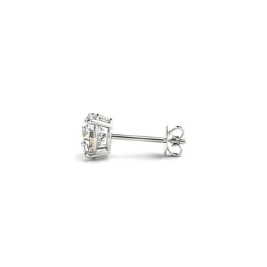 2 cttw Certified IGI Lab Grown Round Diamond Stud Earrings 14k White Gold (G/VS2) - 0