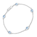 1.80 Carat Genuine Blue Topaz .925 Sterling Silver Bracelet-1