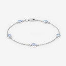 1.80 Carat Genuine Blue Topaz .925 Sterling Silver Bracelet-7