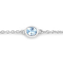 1.80 Carat Genuine Blue Topaz .925 Sterling Silver Bracelet-2