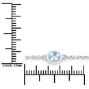 1.80 Carat Genuine Blue Topaz .925 Sterling Silver Bracelet-3