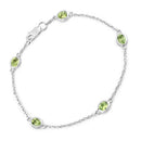 1.75 Carat Genuine Peridot .925 Sterling Silver Bracelet-5