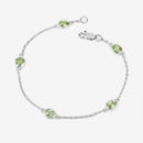 1.75 Carat Genuine Peridot .925 Sterling Silver Bracelet-10
