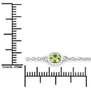 1.75 Carat Genuine Peridot .925 Sterling Silver Bracelet-7