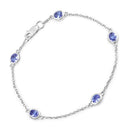 1.65 Carat Genuine Tanzanite .925 Sterling Silver Bracelet-5