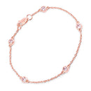 0.45 Carat Genuine Morganite .925 Sterling Silver Bracelet-5