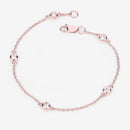 0.45 Carat Genuine Morganite .925 Sterling Silver Bracelet-10