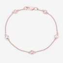 0.45 Carat Genuine Morganite .925 Sterling Silver Bracelet-12