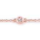 0.45 Carat Genuine Morganite .925 Sterling Silver Bracelet-6