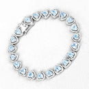 10.50 Carat Genuine Blue Topaz .925 Sterling Silver Bracelet-7