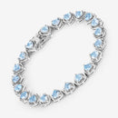 10.50 Carat Genuine Blue Topaz .925 Sterling Silver Bracelet-10