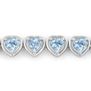 10.50 Carat Genuine Blue Topaz .925 Sterling Silver Bracelet-5