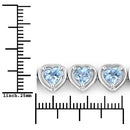 10.50 Carat Genuine Blue Topaz .925 Sterling Silver Bracelet-6