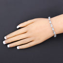 7.60 Carat Genuine Blue Topaz .925 Sterling Silver Bracelet-9