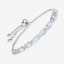 7.60 Carat Genuine Blue Topaz .925 Sterling Silver Bracelet-10