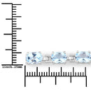 7.60 Carat Genuine Blue Topaz .925 Sterling Silver Bracelet-6
