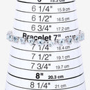 7.71 Carat Genuine Aquamarine and White Diamond .925 Sterling Silver Bracelet-13