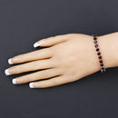 15.50 Carat Genuine Garnet .925 Sterling Silver Bracelet-9