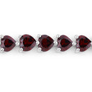 15.50 Carat Genuine Garnet .925 Sterling Silver Bracelet-5