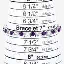 6.59 Carat Genuine Amethyst and White Diamond .925 Sterling Silver Bracelet-13