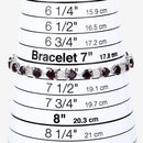 11.10 Carat Genuine Garnet and White Diamond .925 Sterling Silver Bracelet-13