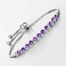 2.64 Carat Genuine Amethyst .925 Sterling Silver Bracelet-7