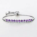 2.64 Carat Genuine Amethyst .925 Sterling Silver Bracelet-8