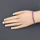 2.64 Carat Genuine Amethyst .925 Sterling Silver Bracelet-9