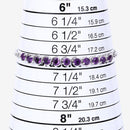 2.64 Carat Genuine Amethyst .925 Sterling Silver Bracelet-13