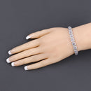 1.10 Carat Genuine Tanzanite .925 Sterling Silver Bracelet-9
