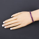 6.05 Carat Genuine Amethyst .925 Sterling Silver Bracelet-9